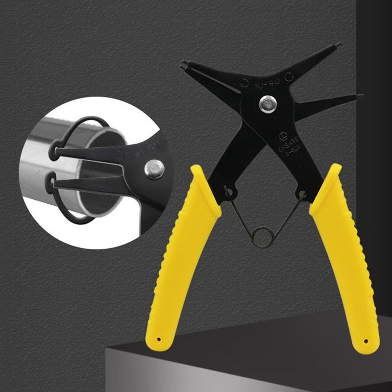 Пружинный зажим «два в одном» Внутренний и внешний пружинный зажим Снятие пружины Пружинный зажим Пружинный зажим двойного назначения жёлтый